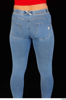 Daisy Lee blue jeans casual dressed thigh 0005.jpg